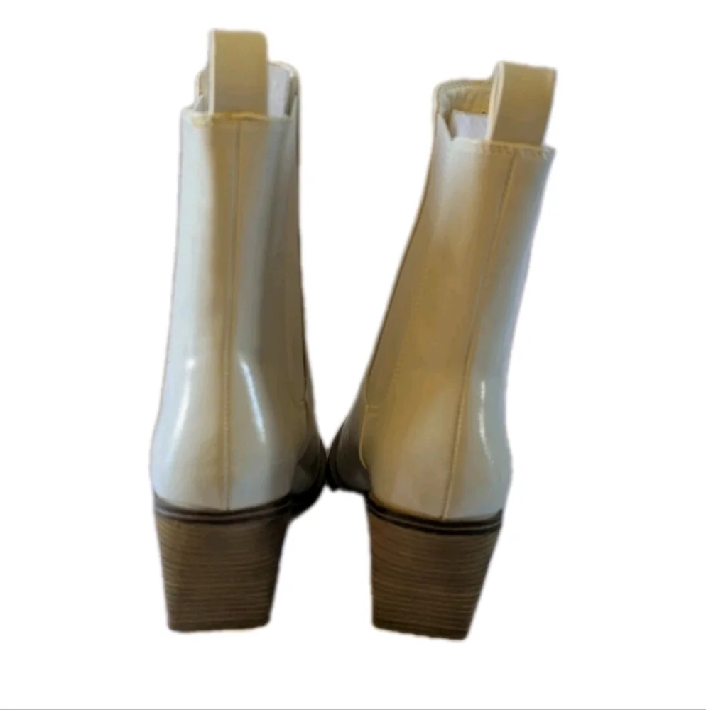 Chinese Laundry Tevin Ankle Boots Galaxy Pate Cream Women's 8.5 M NIB